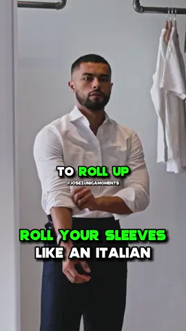 How To Roll Up Your Sleeves Like an Italian👔✅ Many guys struggle with rolling up their dress shirt sleeves correctly, therefore they end up becoming undone multiple times as the day goes on❌ Jose Zuniga explains how to roll your shirt sleeves correctly with his secret method, making them stay clean and tucked all day💪🔥 #josezuniga #shirt #fashion #mensfashion #mensfashiontips #style #mensstyle #styletipsformen 