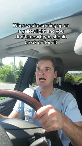Yellow lights trigger my fight or flight. #driving #car #funny #viral #foryou #fyp 