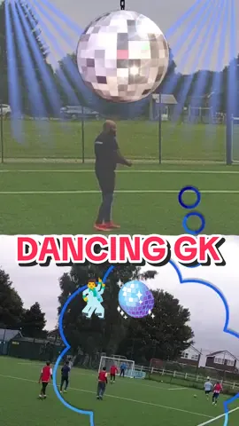 DANCING GK🕺🪩⚽ #football #footballtiktok #viral #skills #messi #dance #dancer #fyp #foryou #funny 
