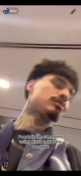 We all know why he gotta hide his passport #ricky #rickymurda @Ricky 