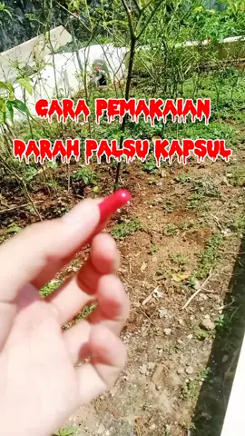 cara pemakaian darah palsu kapsul #darahpalsukapsul #darahpalsu⚠️ #fakeblood #fakebloodprank #sfxmakeup #fyp 