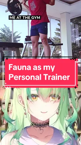 Faunaku semangatku #wibugar #gym #GymTok #gymmotivation #squat #vtuber #ceresfauna #fauna 