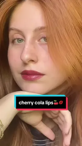 hastasıyım bu kombonunnn🍒💋🤤          #keşfet #fypシ #cherrycola #cherrycolalips #lipstick #liptutorials #liptut #liptututorial #cherrycolalipstutorial 