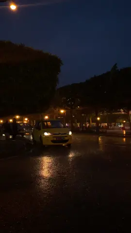 Night rain has a second feeling, it makes you smile and consenting☔️🖤.                        #rainydayvibes #nightphotography #nightlife #nightrain #peacfulplace #calm #discovertunisiaاكسبلوررر #tunisia🇹🇳 
