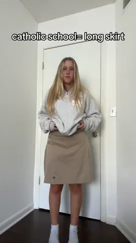 they changed our skirts 4 times in 3 years