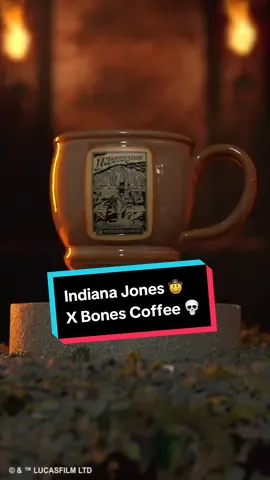 The long awaited arrival is finally here! Sip from our NEW special edition handthrown coffee mugs inspired by Indiana Jones! An adventure awaits with every sip! 🤠☕ Available Now! © & ™ Lucasfilm LTD  #BonesCoffee #IndianaJones #Lucasfilm #Coffee #CoffeeMugs #CoffeeTikTok #fyp 