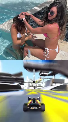 Get in there girl🥹 #girlssupportgirls #girlpower #bikinimodel #poolfun #raynarosee #nisamedia 