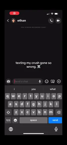 texting my crush 😓 || #ethan #crush #textingcrush #snapchat 