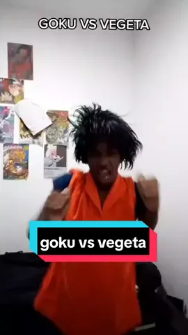 GOKU VS VEGETA (LIVE ACTION) #goku #vegeta #dragonball #fypシ 