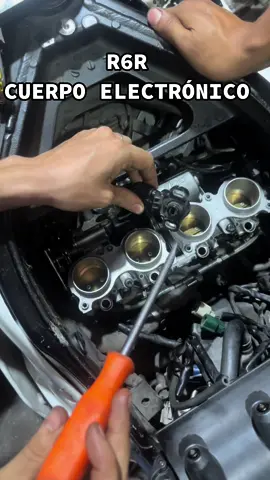 Asi funciona el cuerpo de aceleracion electronico de Yamaha R6r (No se manipule con las manos) #bikerlife #yamaha #yamahar6 #r6r #motocicleta #moto 