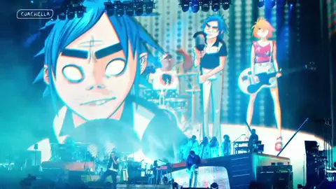 Tranz - Coachella, 2023. #gorillaz #gorillazlive #gorillazconcert #damonalbarn #damonalbarnlive #gorillazthenownow #gorillaztranz 