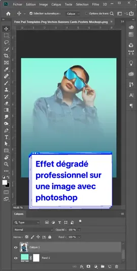 Comment réaliser un effet de dégradé facilement avec Adobe photoshop #tutophotoshopfrançais #tips #flyer #alfred_mbepa 