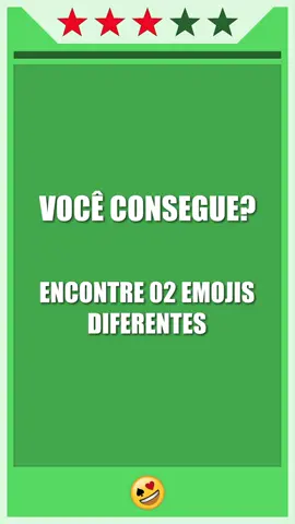 DESAFIO: Encontre 02 emojis diferentes #Desafios #Emojis #Puzzle