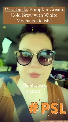 #onthisday apparently I was doing the exact same thing two hesrs ago that I did today 🤪🤪🎃🧡🖤 Pumpkin Cream Cold Brew with White Mocha. Yummmmmmm#pumpkinspiceeverything #pumpkinspicelatte #starbucks #pumpkincreamcoldbrew #tennessee   