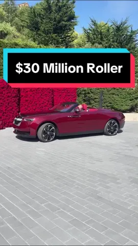 The #rollsroyce #drophead is a $30 million #luxury car that is one if only 4 in the whole world. We got to see the first one, which is called La Rose Noire. 🌹 #cars #carbuzz #carsoftiktok #fyp #foryou #foryourpage 