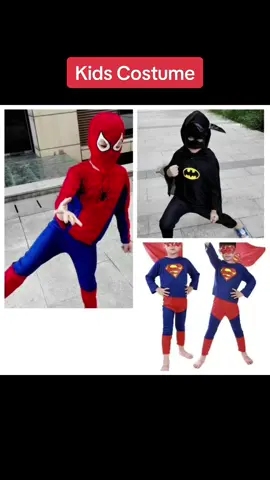 Costume For Kids 2-7 yrs old#newarrival #costume #spiderman#Batman#superman#kidsfashion#cod #freeshipping #mysweldobudol #99shoppingsuperday