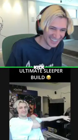 xQc ultimate sleeper build🤣|#kickstreaming #xqc #clip #livestreamfails #react 