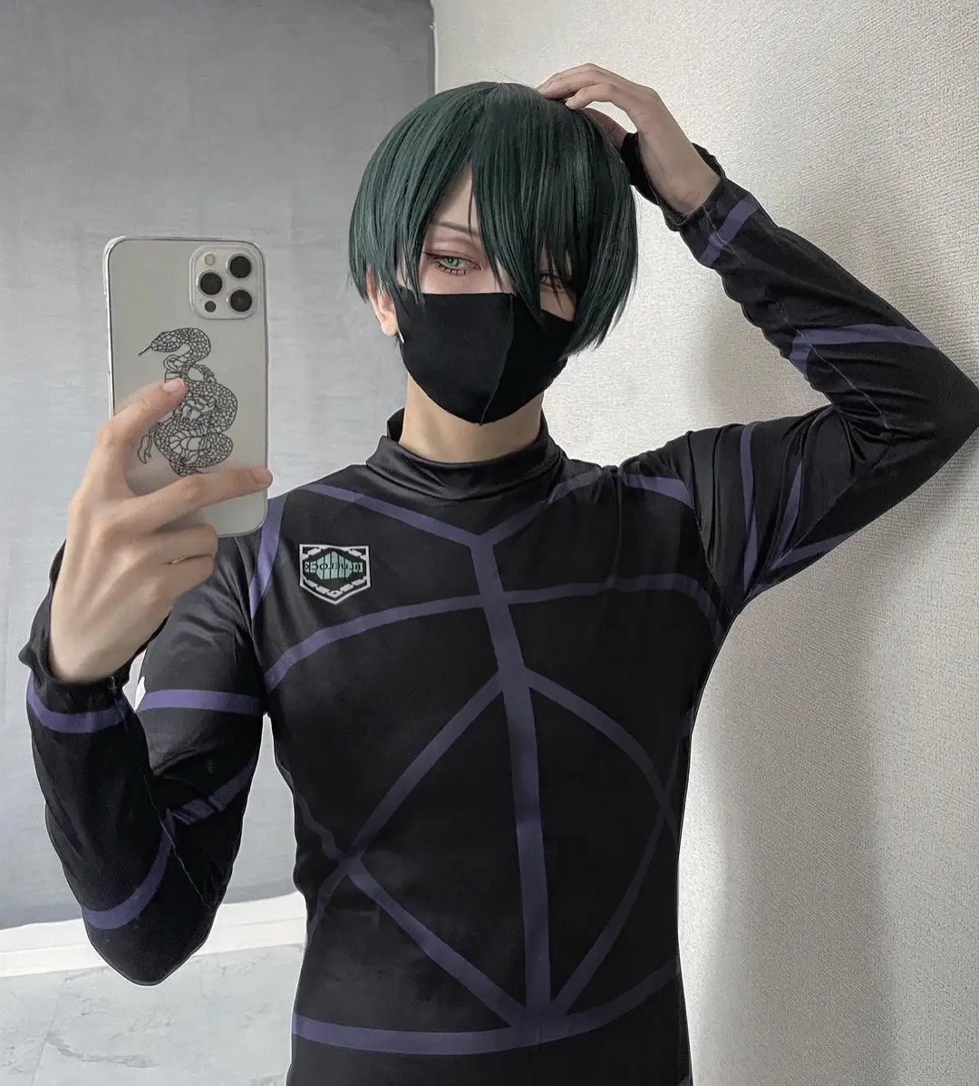 ⚠️宅コス mask #ブルーロックコスプレ #bluelockcosplay #糸師凛コスプレ  体型再現頑張りました!!!!!