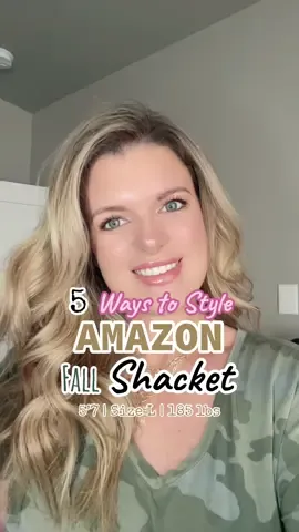 5 ways to style a fall shacket 🧡🍁 which one is your favorite? 😊 #affordablefashion #amazon #amazonfashion #amazonfashionfinds #amazonshacket #5waystostyle #fallshackets #fallshacket #waystostyle #fallfashion #falloutfitinspo #falloutfitideas #shacket #shacketstyle 