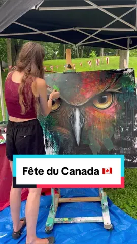 J’ai été invitée le 1er juillet dernier à peindre sur les plaines d’Abraham pour les festivités de la Fête du Canada ! Une très belle expérience ❤️ et l’œuvre est maintenant disponible sur mon site ! #artistepeintre🎨  #artistepeintrequebecoise  #femmeartiste  #artistecanadien 