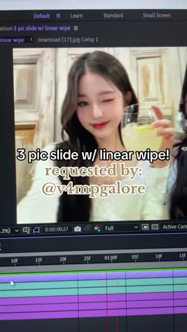 ★: 3 pic slide w/ linear wipe! — requested by @rhaenyra the cruel defender! // #8mangos #bbunsie #tutorial #transition #transitiontutorial #viral #aftereffects #ilysm 