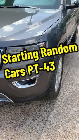 Starting Random Cars PT-43 #jeep #grandcherokee #v8 #hemi #grey #armored #chrysler #2017 #4x4 #truck #suv #starting muchas gracias a @Santi 