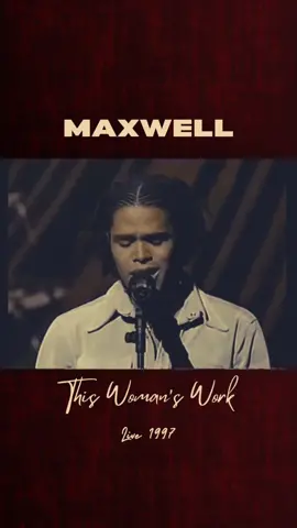 In 1997, American R&B musician Maxwell covered the Kate Bush song “This Woman’s Work” for the release of his album MTV Unplugged. He later re-recorded the song in studio for his album Now (2001). This version of the song was released as the album's third single in 2001 and peaked in the US Billboard charts at number 58 (Billboard Hot 100 in 2002) #Maxwell #ThisWomansWork #fyp #MTVunplugged #Soul #RnB #90s #90sMusic #Unplugged 