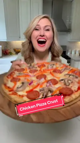 #chickenpizzacrust #lowcarb 