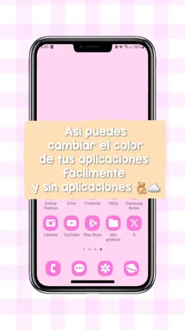 se ve muy cute 💕 #personalizatucelular #android #aesthetic #cute #kawaii #aestheticphone #kpop #apps #personalizarcelular #aplicaciones 