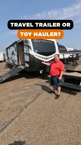 Toy Hauler or Travel Trailer? What do you guys think? #toyhauler #traveltrailer #rv #mattsrvreviews 