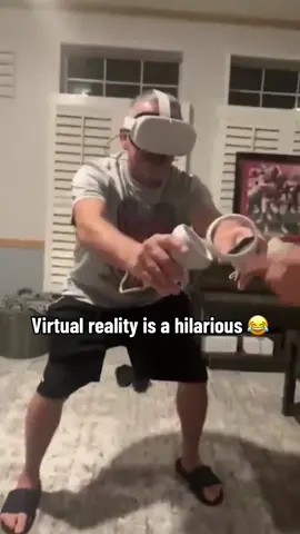 We don’t deserve VR 😂 (via realbaileyhaver, anviovr_hollywood, ashleycacioppo, kara.cacioppo, angela_cubana, nessageorge_, monicahart5)#vr #virtualreality #funny #family #fail #gaming 