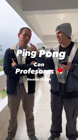 Ping pong con profes 🏓 Esta vez con el Profe Eduardo Ojeda 🙌🏼 #pingpong #pingpongchallenge #pingpon #profesores #profe #profes #universidad #ulima #fypシ #fyp #lentejas #xyabca 