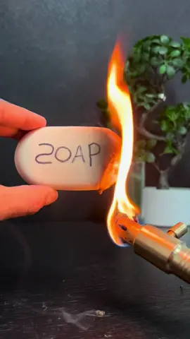 Can you burn soap with a lighter? 🧐🔥