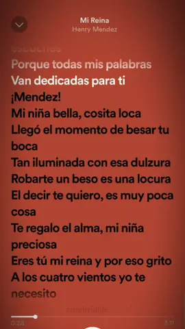 mi reinaa #fyp #fypシ  #song #songs #spotify #lyrics #lyric #lip #sync #lipsync #sing #dance #singing #dancing #mireina #henrymendez #spanishsongs #childhood 
