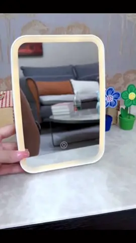 LED Makeup Mirror Touch Screen Desktop Standing Vanity Mirroir Cosmetics Mirror#makeupmirror #makeuptools #tiktokmademebuyit #foryou 