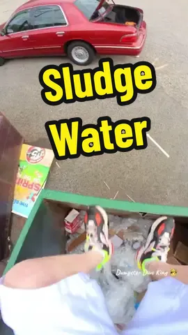 Who likes dumpster sludge water ? Do you dumpster dive ?  #dumpsterdiveking #dumpsterdiving #water #gross 