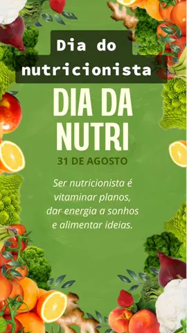Feliz dia do Nutricionista!#cuidar #cuidarbem #nutricao #nutricionistaonline #nutri#diadonutricionista #diadonutricionista 