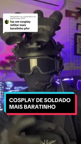 Respondendo a @pqd bolado 2027 Saindo do video do cosplay do ghost onde gastei mais de 2 mil reais eu consegui montar essa versão gastando menos da metade. E ai, curtiu o resultado? #cosplay #jhunkbrazil #soldado  @Jhunkbrazil 