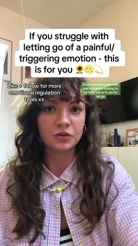 How to let go of stuck emotions. 🌸💛🦋 #releasingemotions #trappedemotions #feelyourfeelings 