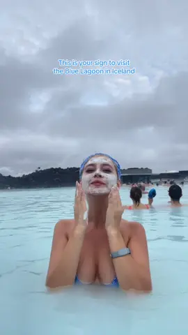 So relaxing (: #travel #traveltok #bluelagoon #iceland #traveling #wanderlust #life #explore #happy 
