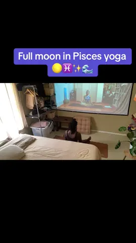 #Fullmoon in #Pisces #yoga guided by @Nico Marie 💕 (that cat-cow sped up sends me 😭🤣) #yogagirl #guidedmeditation #guidedyoga #downdog #childspose #puppypose #blackgirlsdoyoga #meditation #selflove #MentalHealth #excerciseathome #movementismedicine #monstera #yogaflow #bluemoon #astrology #zodiac #mindfullness 