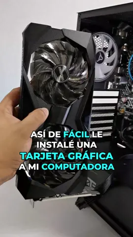 Así de fácil pude instalar una tarjeta gráfica a mi pc! #pcgamer #tarjetagrafica #gpu #pcbuild #hardware #gaming #gamer #amd 