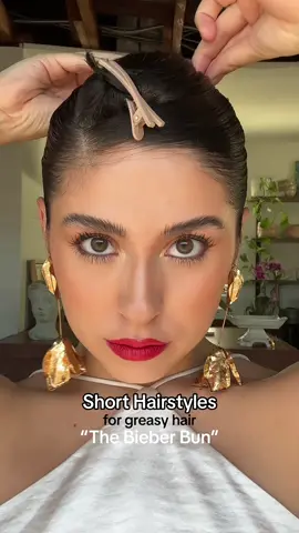 (her hair looked so good👀) #greasyhairstyles #shorthair #oilyhairhairstyle #hairupdo 
