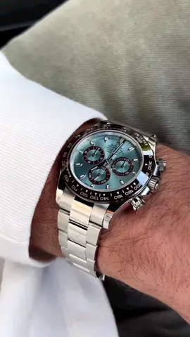 Rolex Daytona Platinum - Brown Ceramic Bezel Ice Blue Dial REF : 116506 #Rolex #daytona #rolexdaytona #luxurywatches 