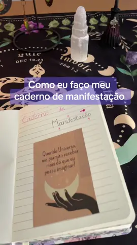 Como eu faço meu caderno de manifestação 📖🔮🌌   #cadernomanifestação #fyp #33 #imagens #foryou #destaque #espiritual #bruxaria #universo 