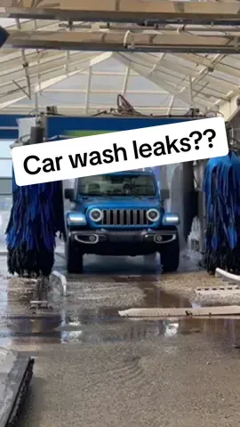 Does your jeep leak?? #jeep #jeepwrangler #jeeplife #carwash 