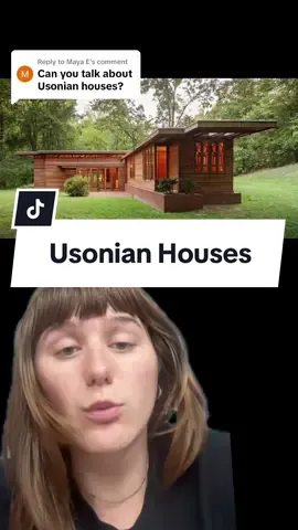 Replying to @Maya E  Usonian Houses! 🪟 #design #designtok #designhistory #nostalgia #History #retro #nature #architecture #architect #interiordesign #gardentok #fypシ #fyp #decor #Home #homedecor #greenscreen #vintage 
