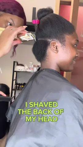 I shaved my head! Thank you so much @ceepresha you killed this🤩🤩 check her out y’all!! #undercut #naturalhair #blackgirltiktok #dmvhairstylist #fypシ