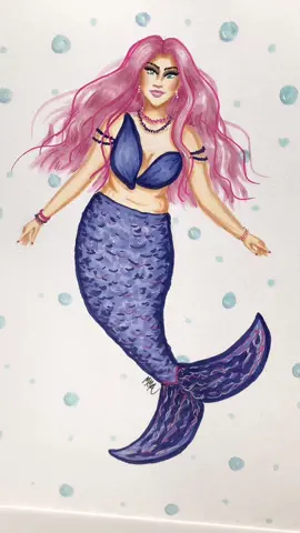 I had so much fun drawing this mermaid! Hope you enjoy watching it as much as I enjoyed creating it 🫧  #alcoholmarkerart #fashionillustration #asmrart #asmrartist #satisfyingartvideos #satisfyingsound #asmr #oddlysatisfying #asmrnoises #artasmr #drawingasmr #coloringasmr #fashiondrawing #coloringtok #alcoholmarkers #mermaidart #mermaidillustration #arttok