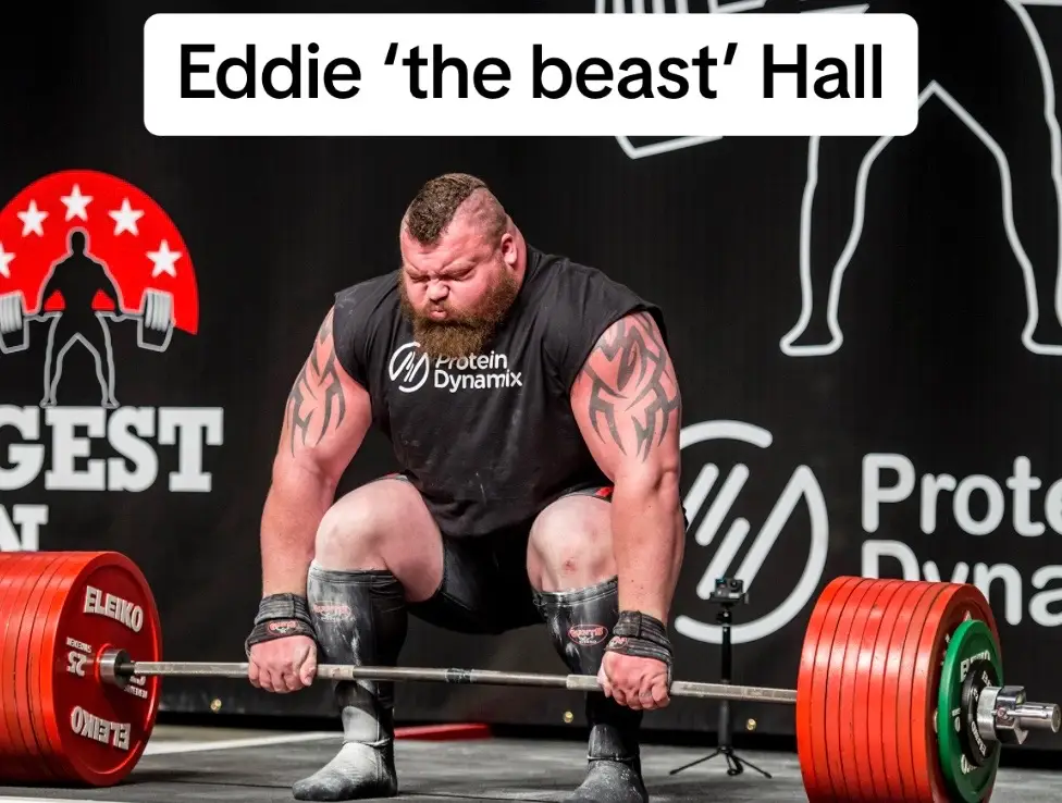 Eddie hall is the first man in history to deadlift 500kg. To put this into context, it is the equivalent of lifting 6 average american males, 2 grizzly bears, or a large grand piano😤 #eddiehall #thebeast #deadlift 